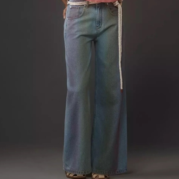 Pilcro The Skater Mid-Rise Wide-Leg Jean - Picture 2 of 4